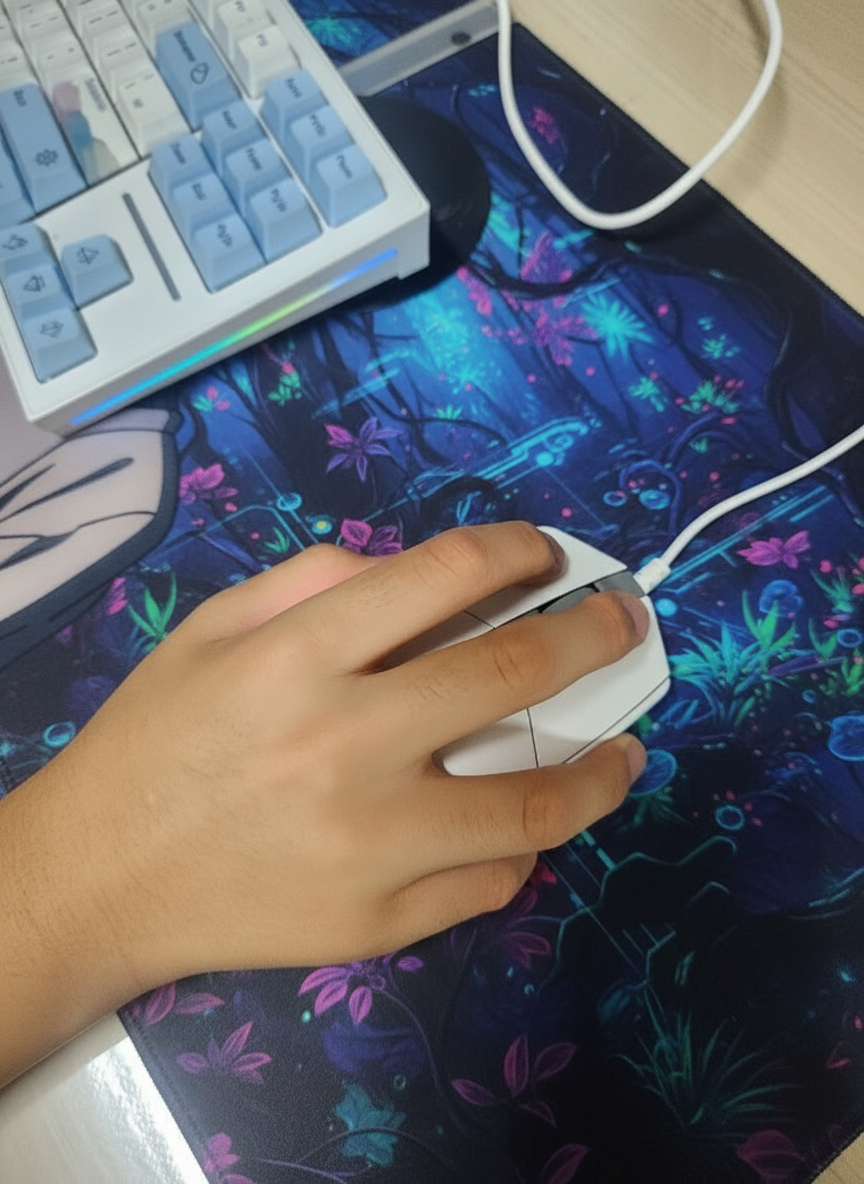 G HUB 연동 설정 화면을 연상케 하는 이미지: 조명과 DPI 설정 예시