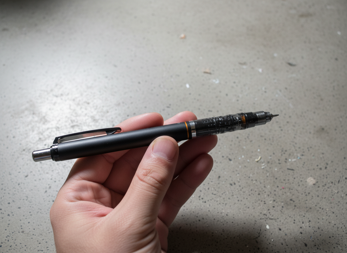 델가드 샤프 첫인상 이미지: 제품 포장과 샤프 전체 모습