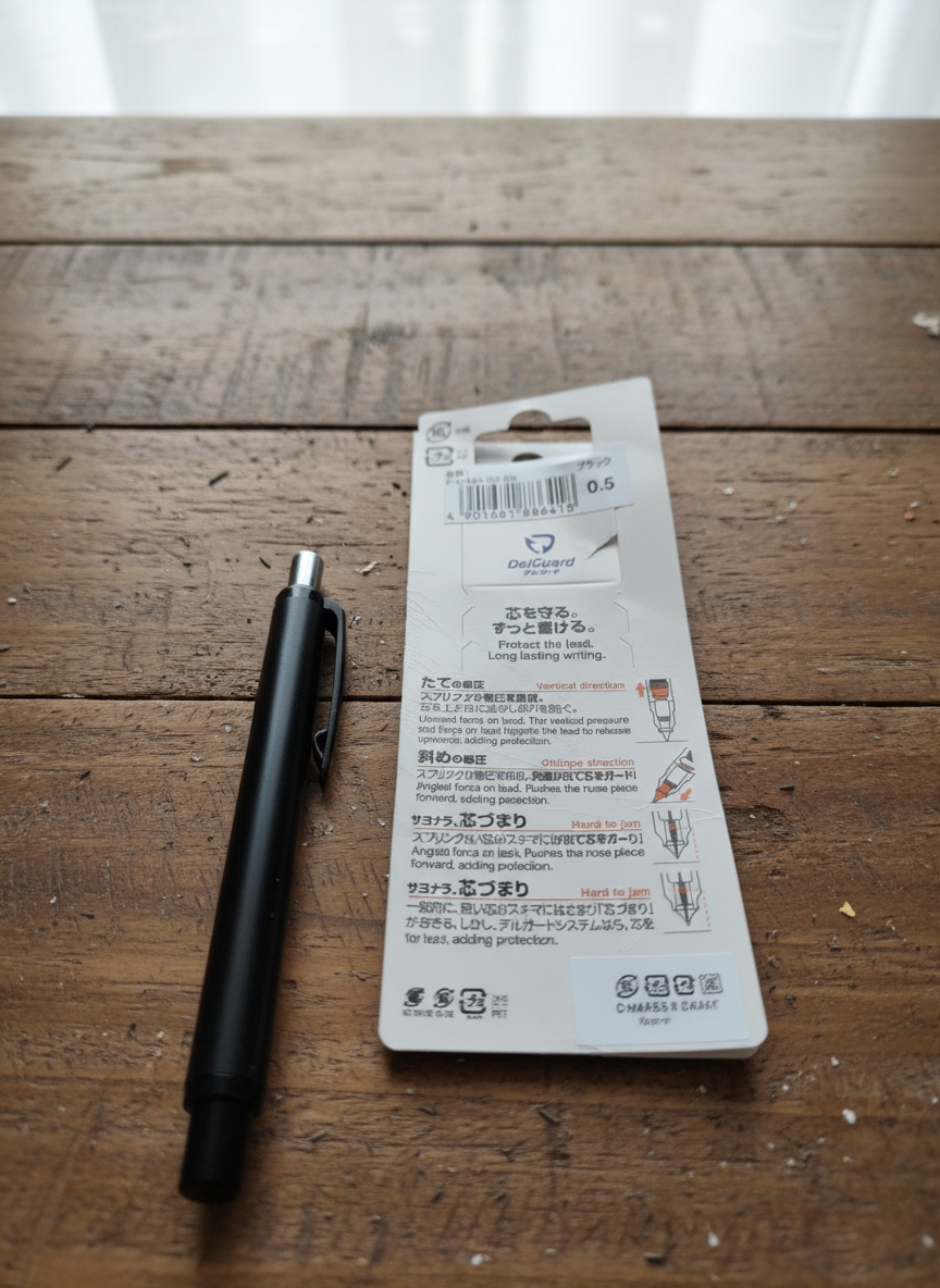 델가드 샤프 내부 메커니즘을 설명하는 이미지: 스프링 구조 확대도