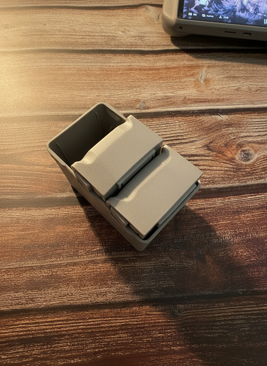 휴대성을 강조한 이미지: 접힌 드론이 가방에 들어가는 모습