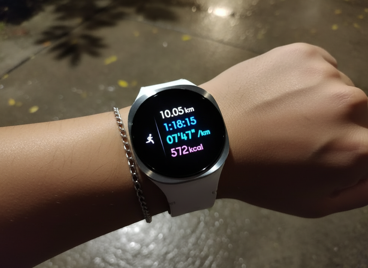 갤럭시워치8 일상 활용 장면 이미지(티머니, 운동 기록, 내비게이션 알림)